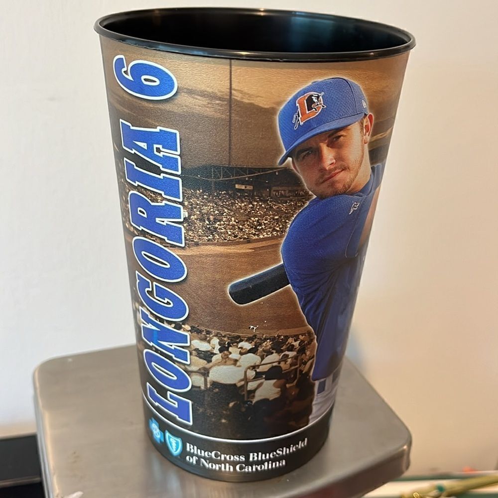 Bull Durham Bulls Evan Longoria Rookie SGA 2011 Plastic Pint Collector Cup